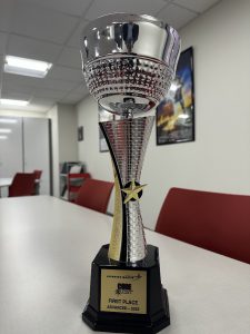 Image of first place Code Quest trophy