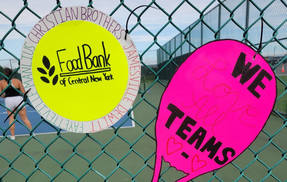 JD Varsity Girls Tennis team gives back to the community Jamesville