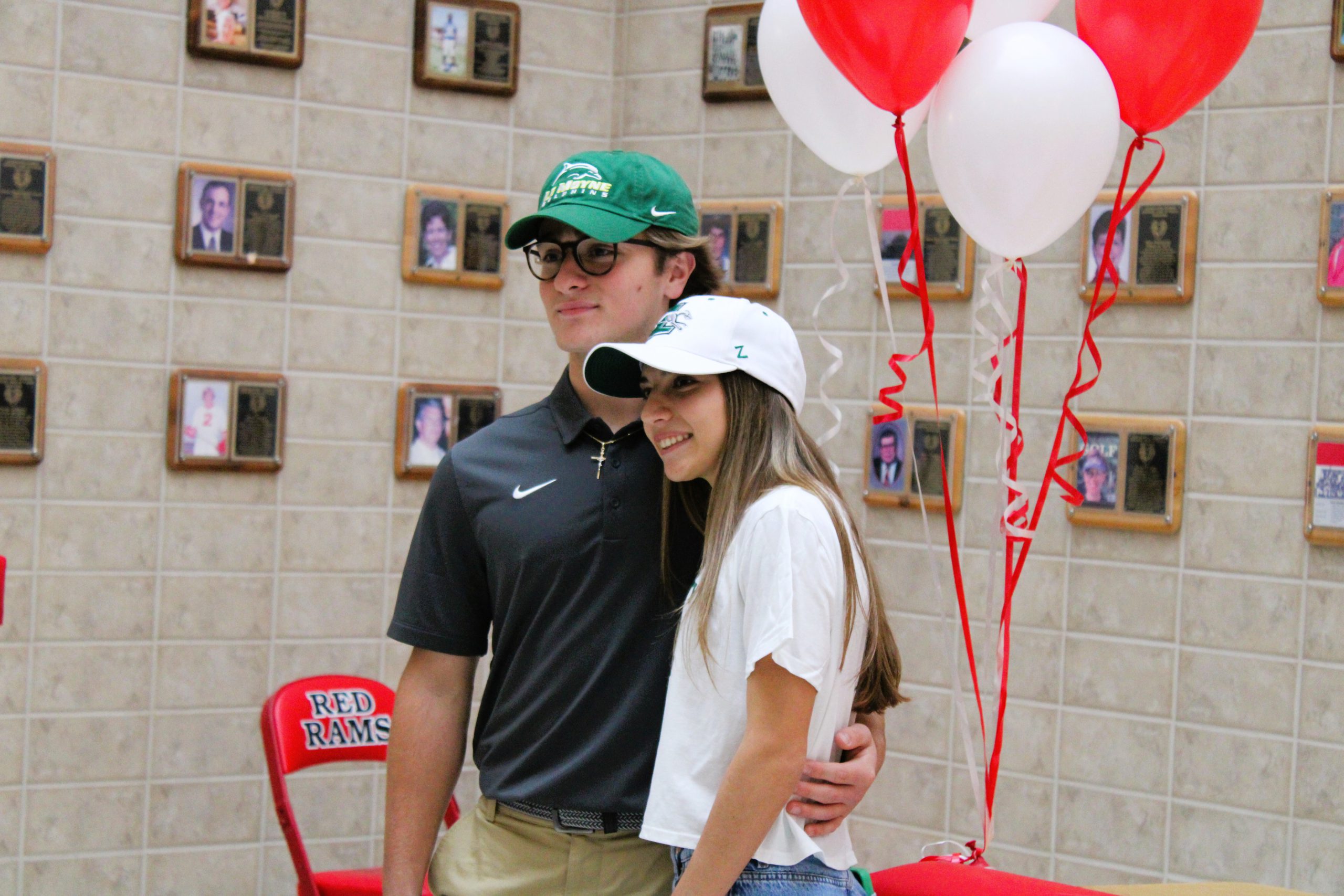 Image of seniors at National Letter of Intent signing day.