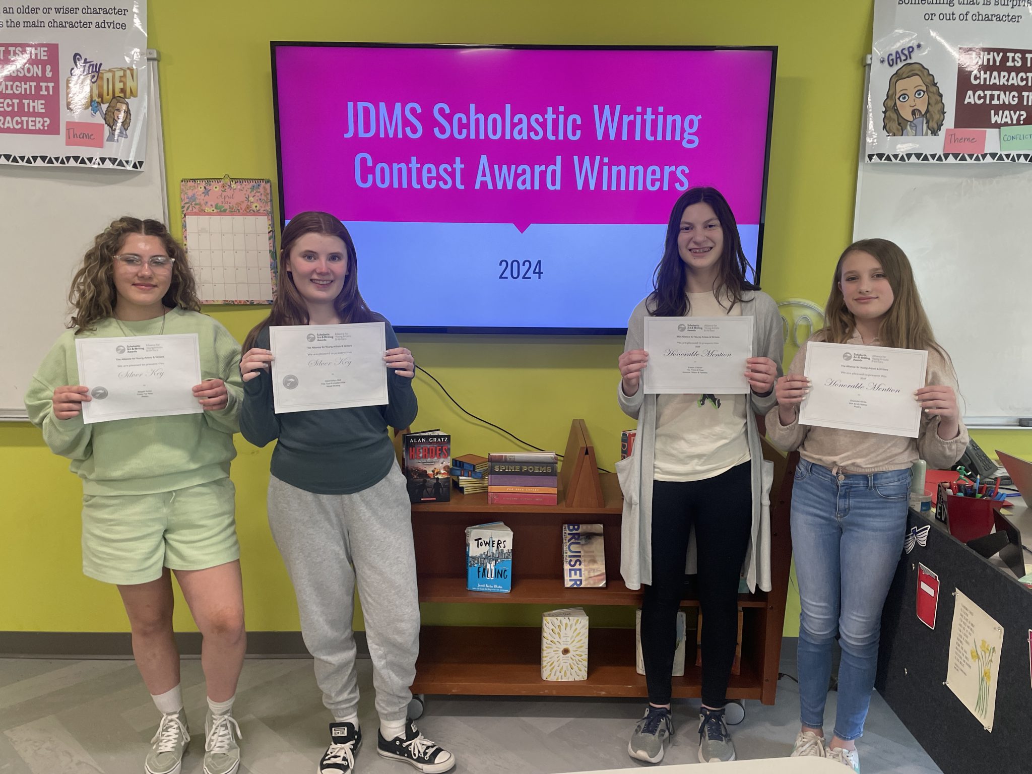 JDMS students win regional Scholastic Writing Contest Awards JamesvilleDewitt Central School