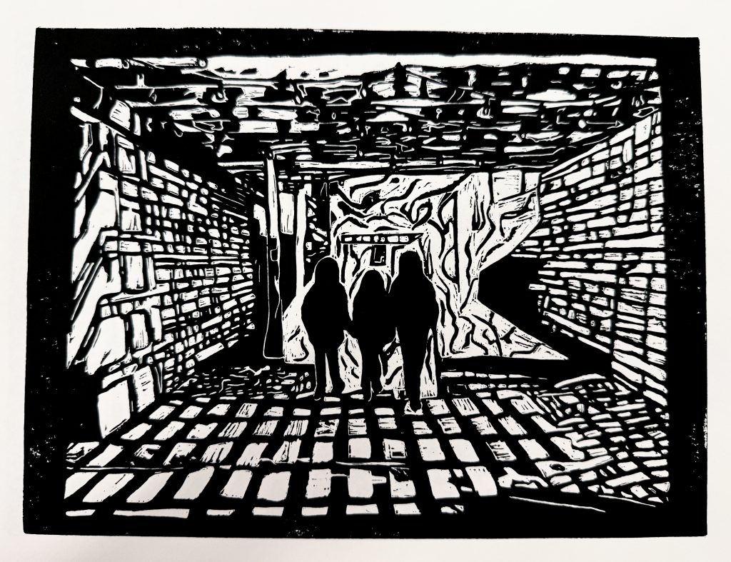 Peyton Cabiles' printmaking artwork