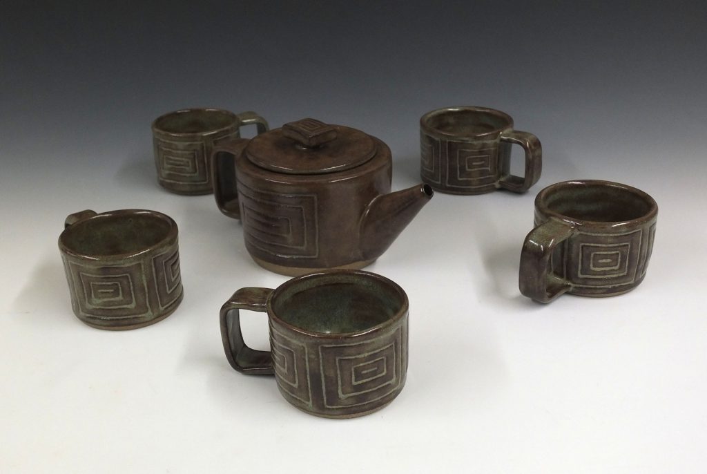 Photo of ceramic tea set.